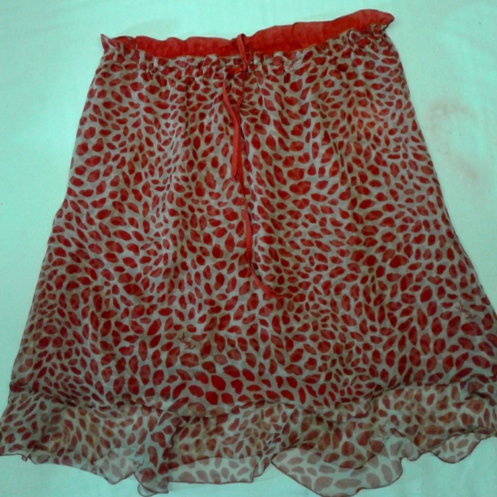 Yves Saint Laurent silk chiffon skirt